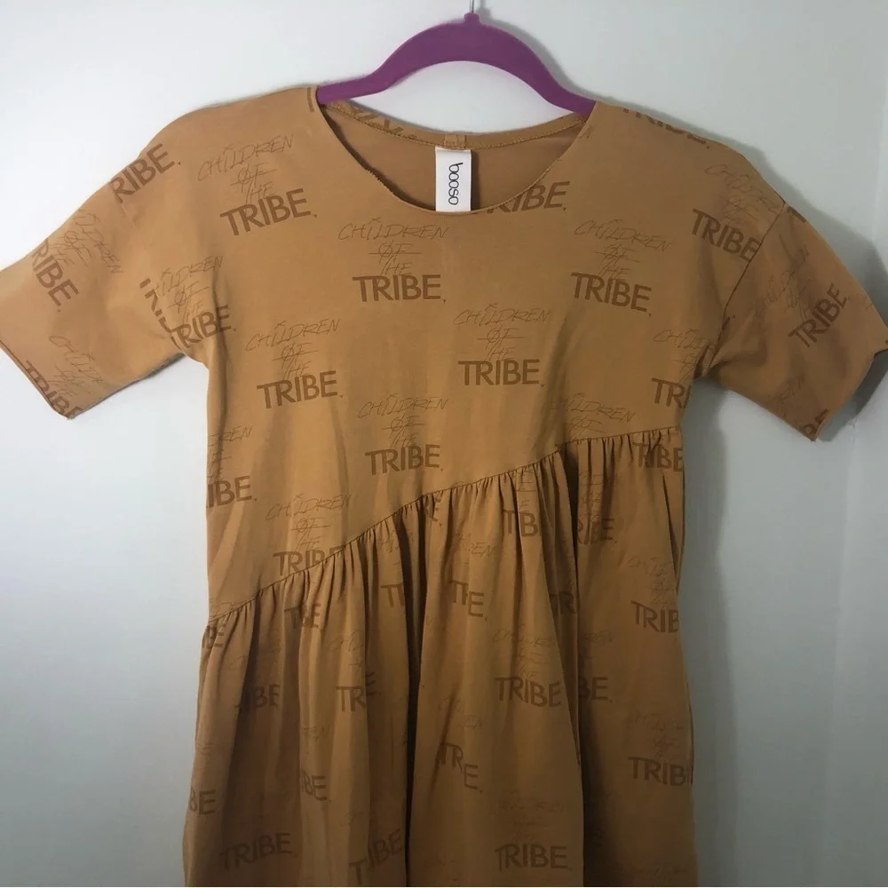 Kloo by Bosoo Girls Children Of The Tribe Dress Camel Color Size 8/9